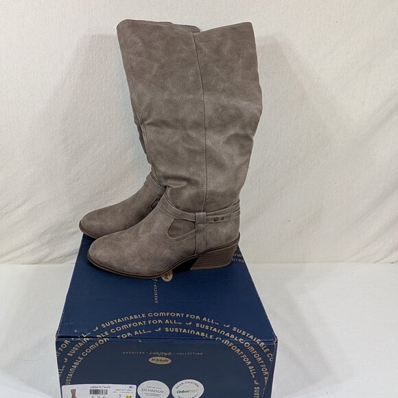 Dr. Scholls Liberate Taupe High Boots - Picture 1 of 7
